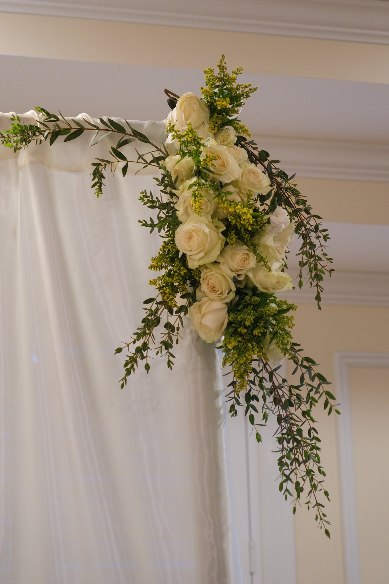 Floral arch detail