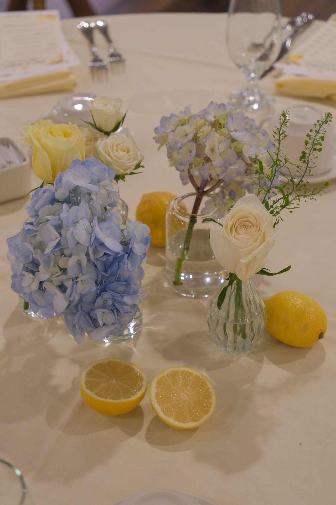 Bridal shower table setting